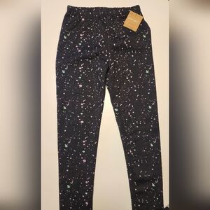 Women's Black Splatter Print Pajama Pants